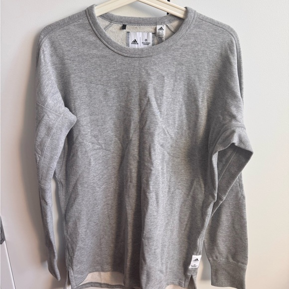 Adidas women’s reigning champ Heather Gray Sweatshirt - Picture 1 of 4
